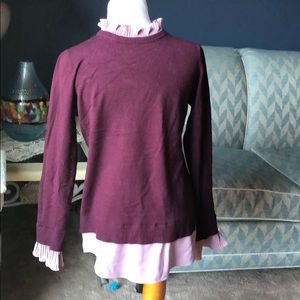 Viva Milano Sweater with ruffles